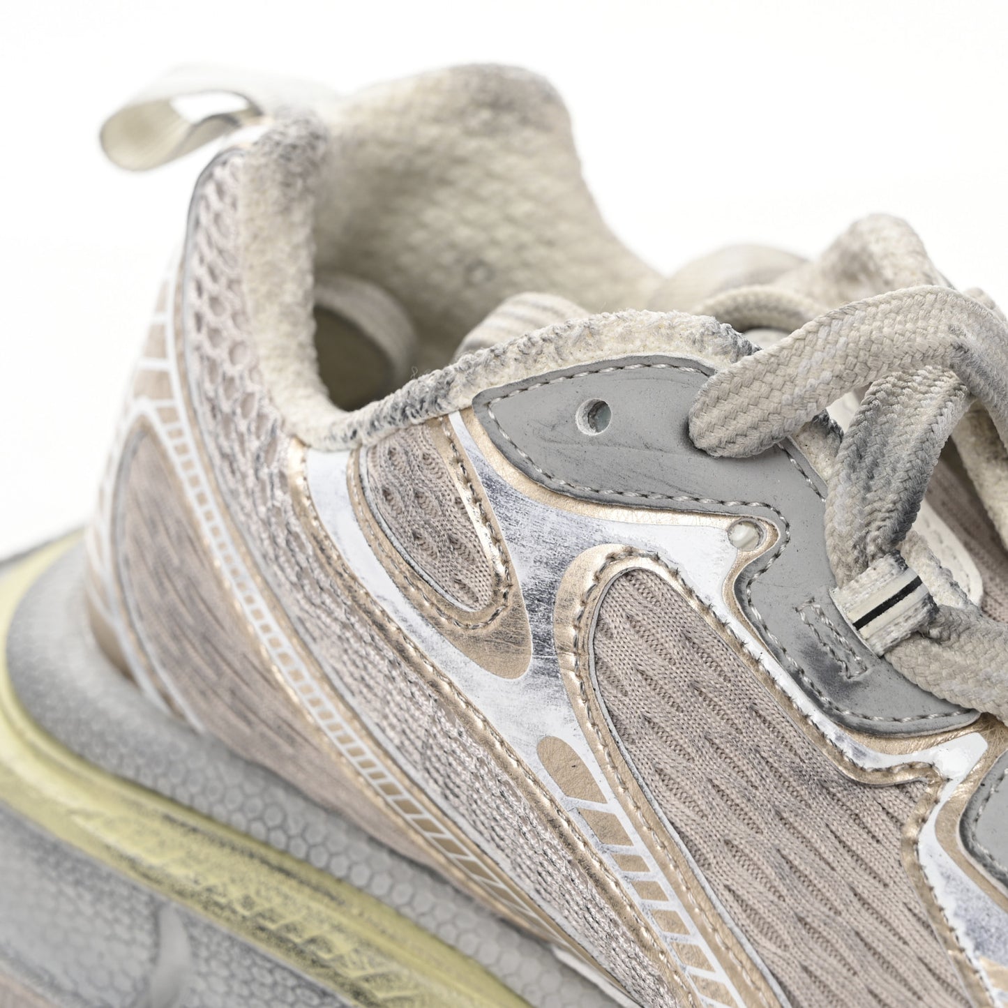 Mesh Rubber Womens 3XL Sneakers 41 Eggshell