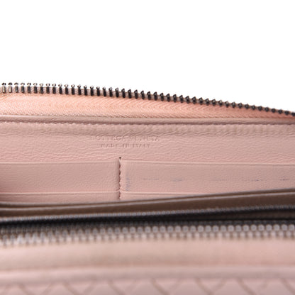 Bottega Veneta Nappa Intrecciato Zip Around Wallet Lotus 6 of 17