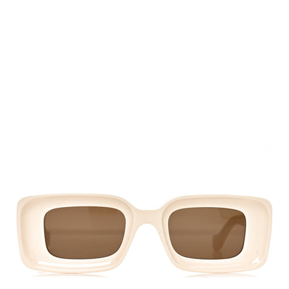 Loewe Acetate Rectangular Sunglasses LW40101I Ivory 2 of 6