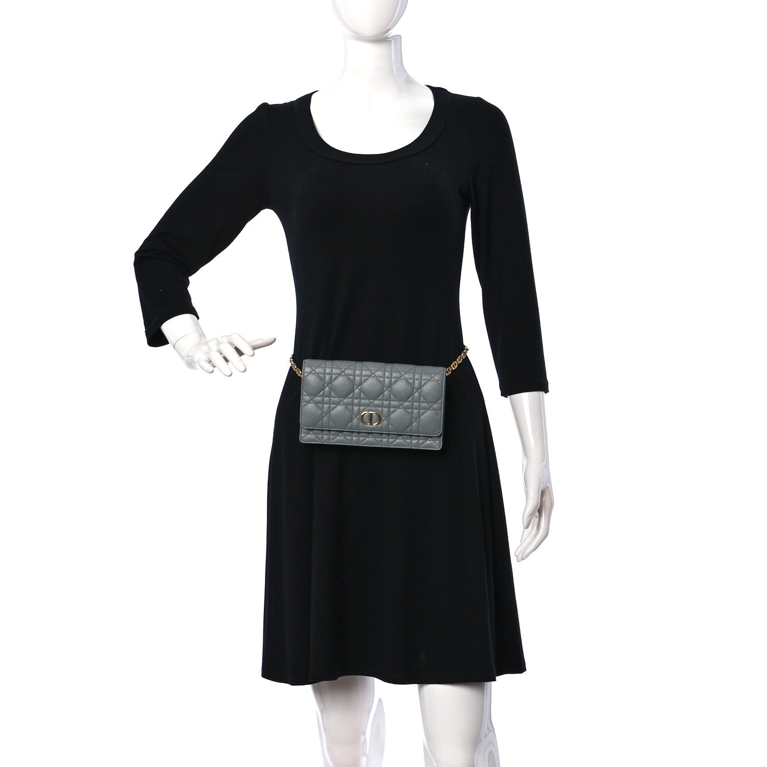 Christian Dior Supple Calfskin Caro Belt Bag Grey 2 of 10
