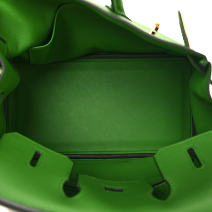 Hermes Swift Birkin 25 Vert Yucca 5 of 13