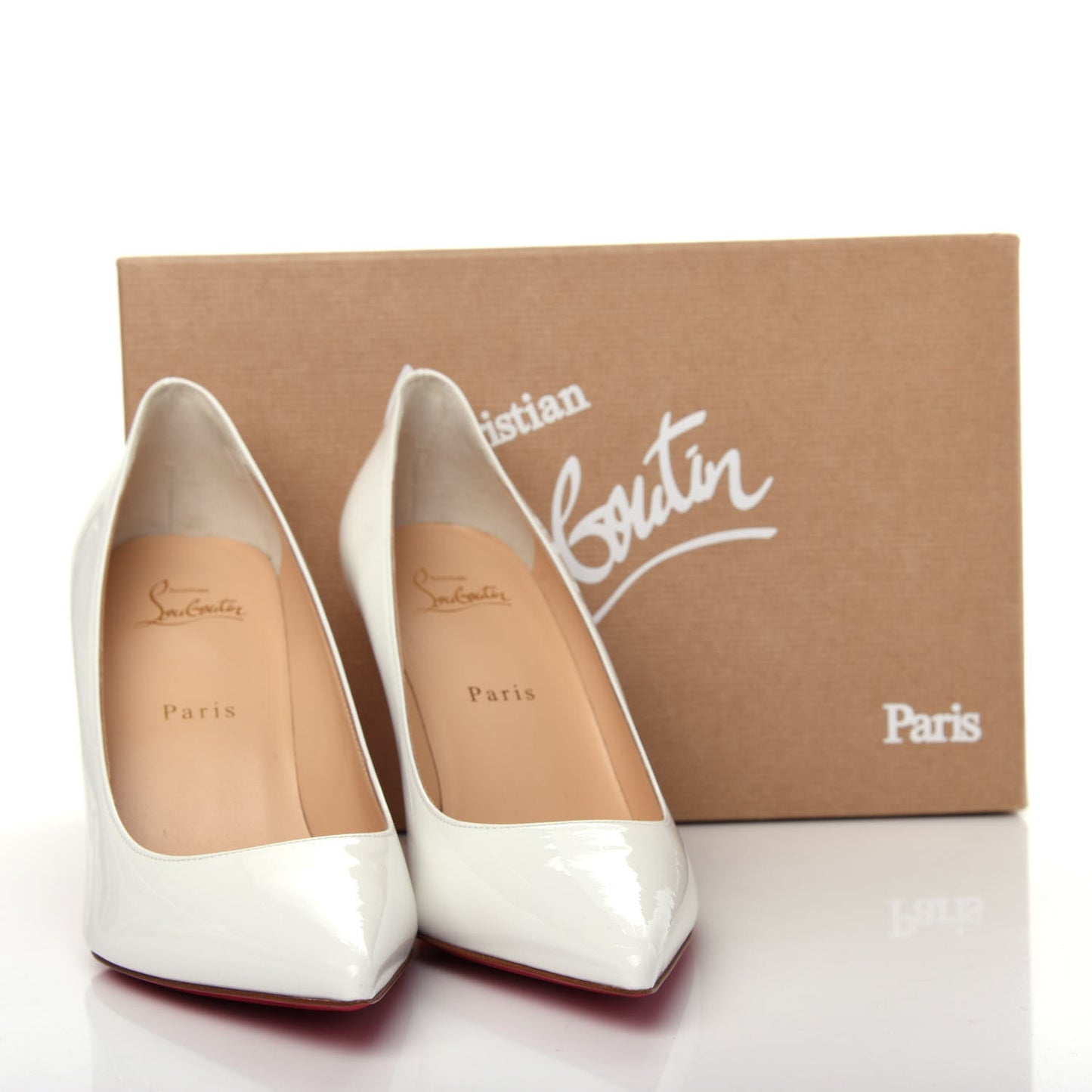 Patent Kate 85 Pumps 39 White