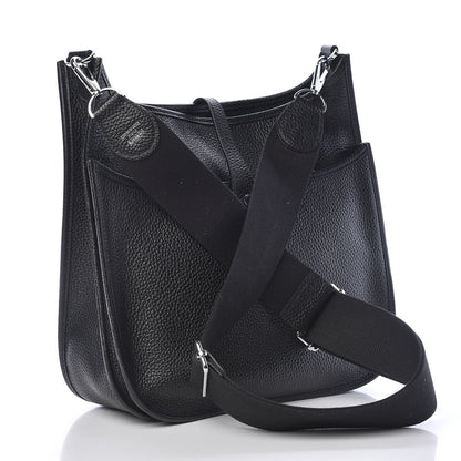 Hermes Taurillon Clemence Evelyne III PM Black 3 of 10