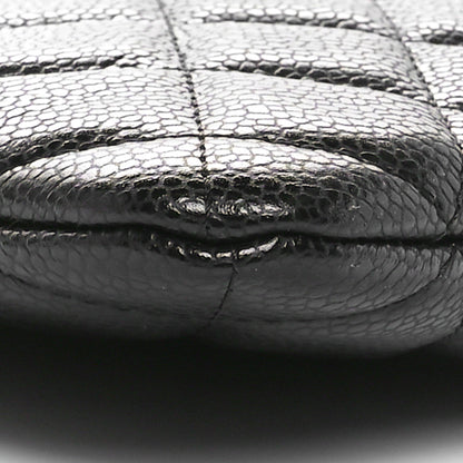 Chanel Caviar Quilted Large Cosmetic Case Black 9 of 11