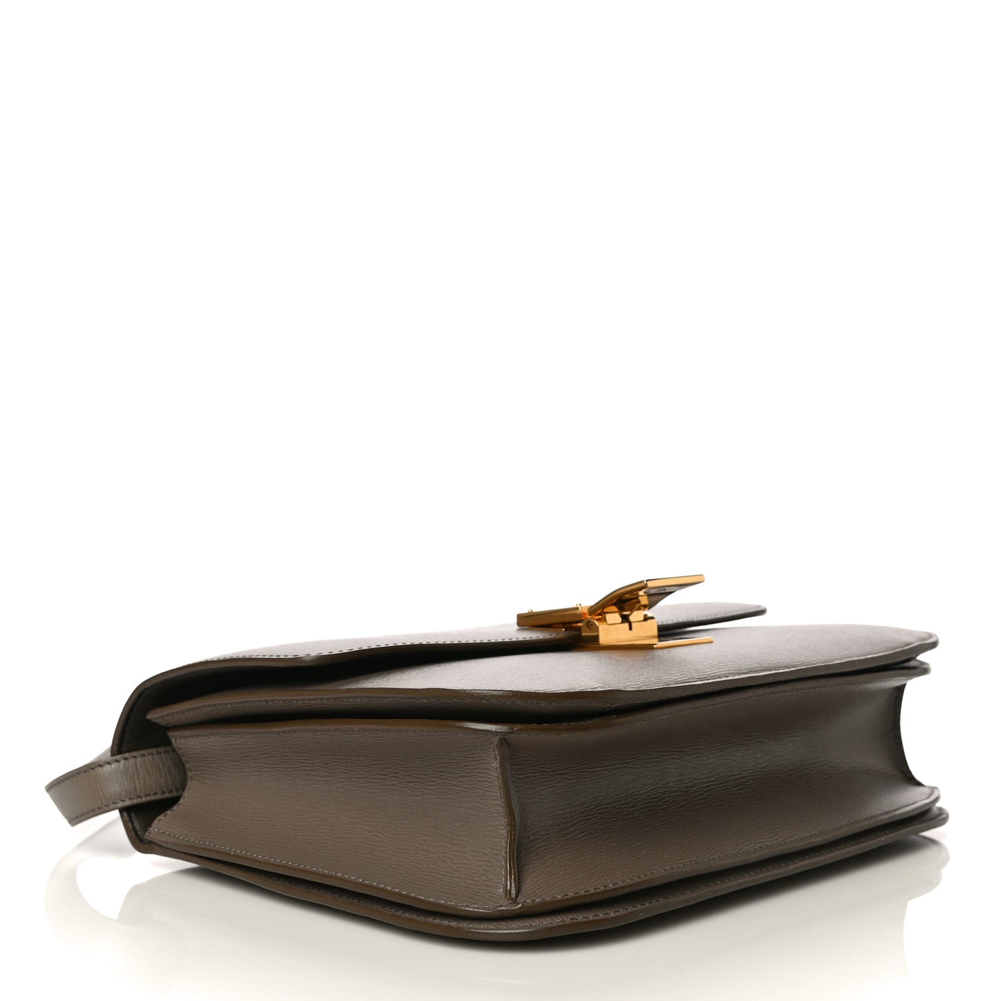 Liege Calfskin Medium Classic Box Flap Bag Souris
