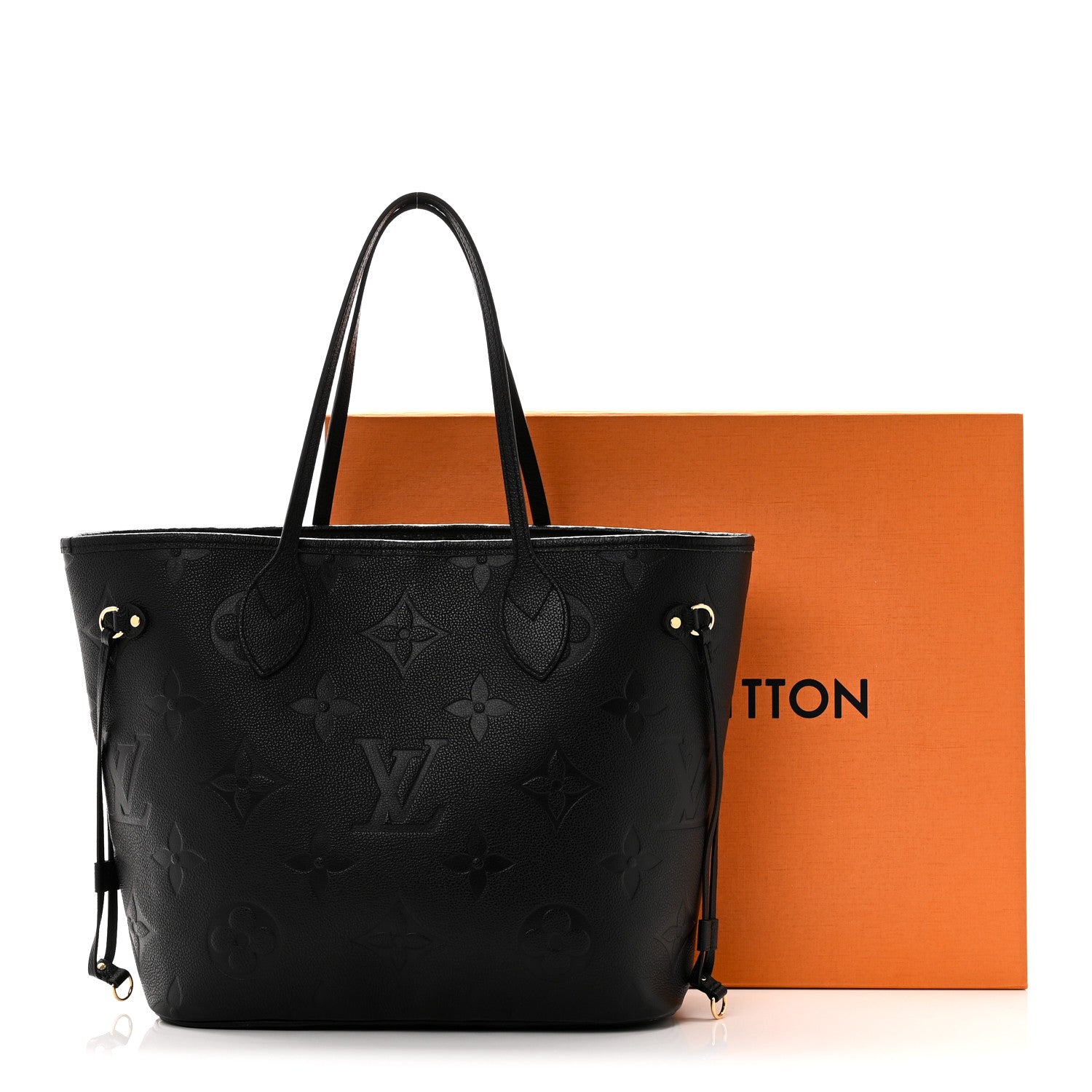 Louis Vuitton Empreinte Monogram Giant Neverfull MM Black 10 of 10