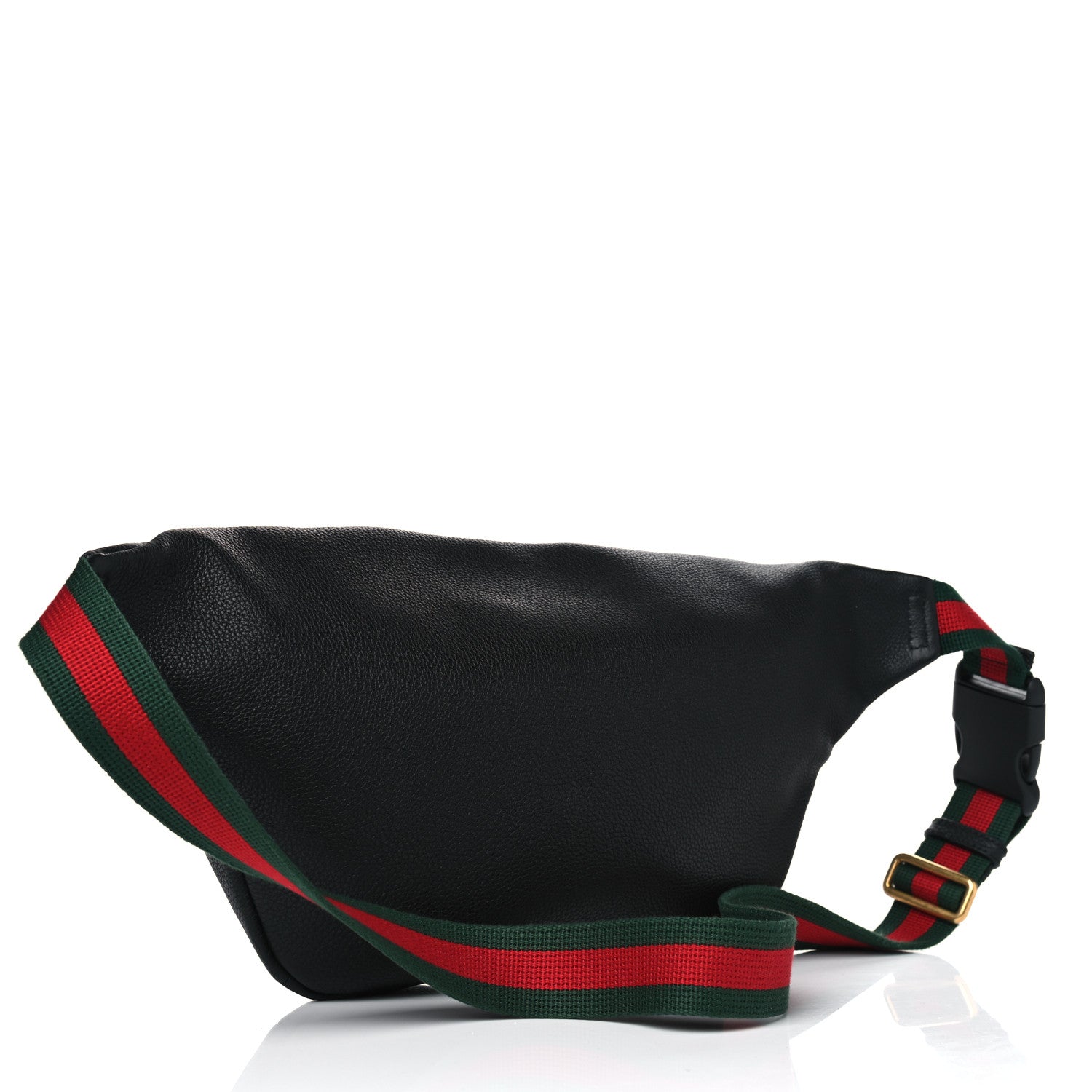 Gucci Grained Calfskin Logo Belt Bag Black 2 of 4