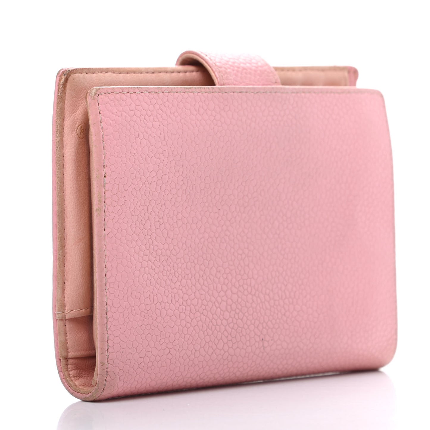 Caviar Timeless CC Compact French Wallet Pink