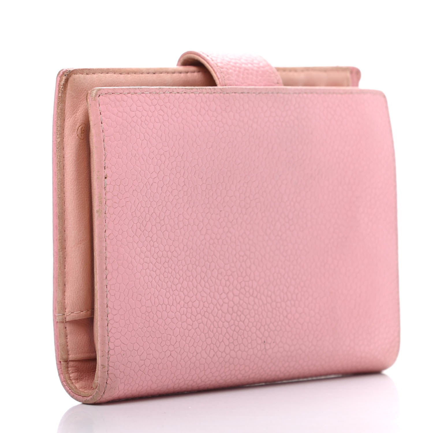 Chanel Caviar Timeless CC Compact French Wallet Pink 3 of 6