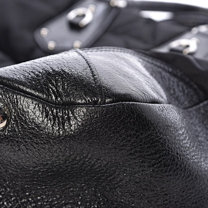 Prada Tessuto Nylon Cervo Lux Dome Satchel Black 14 of 18