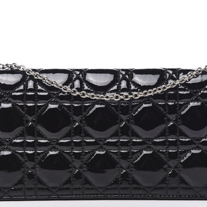 Christian Dior Patent Cannage Lady Dior Convertible Clutch Black 9 of 9