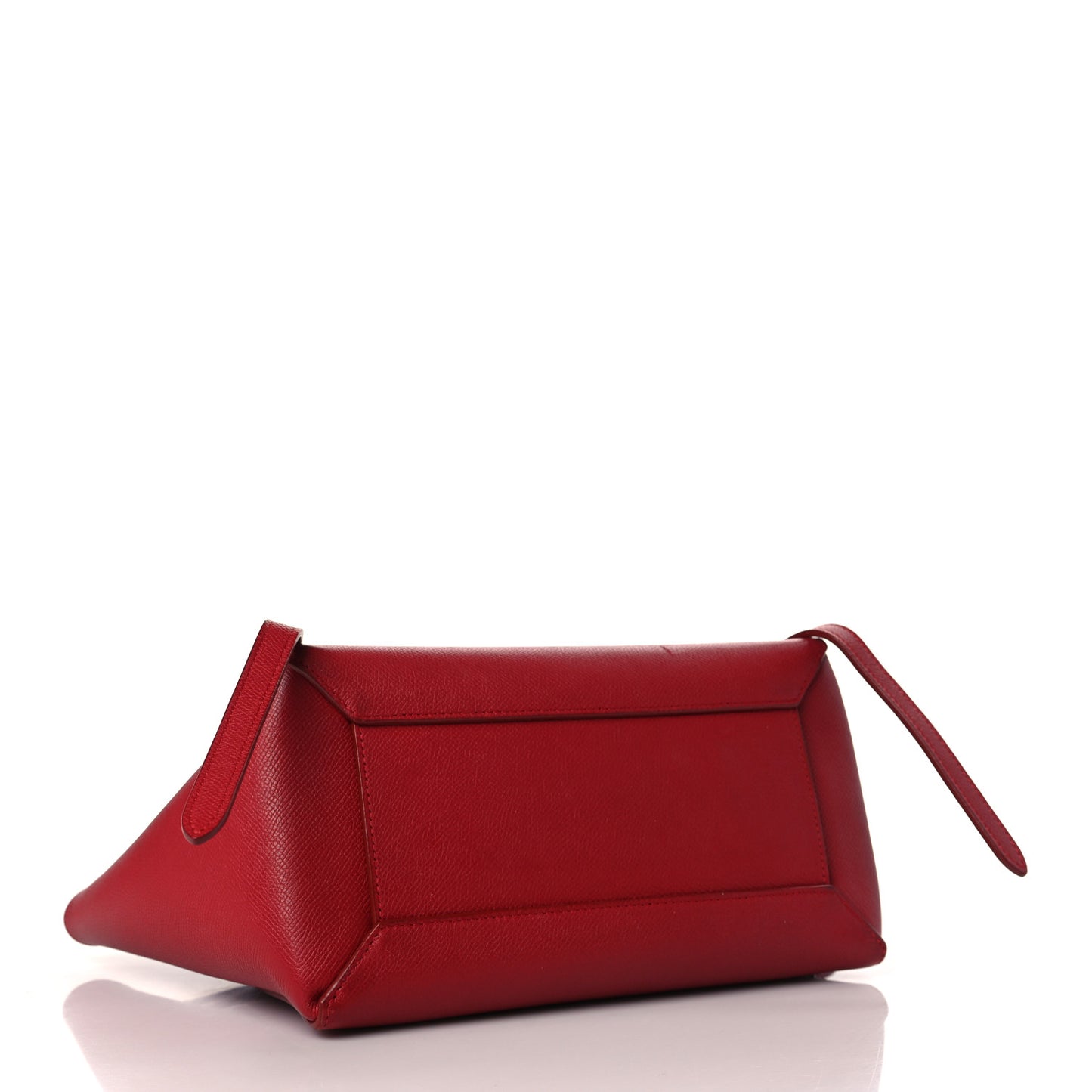 Baby Grained Calfskin Micro Belt Bag Coquelicot