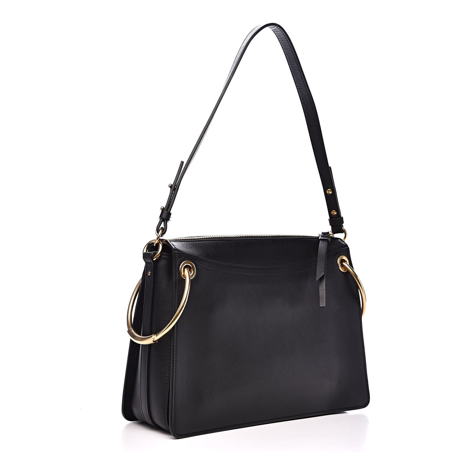 Calfskin Suede Medium Roy Bag Black