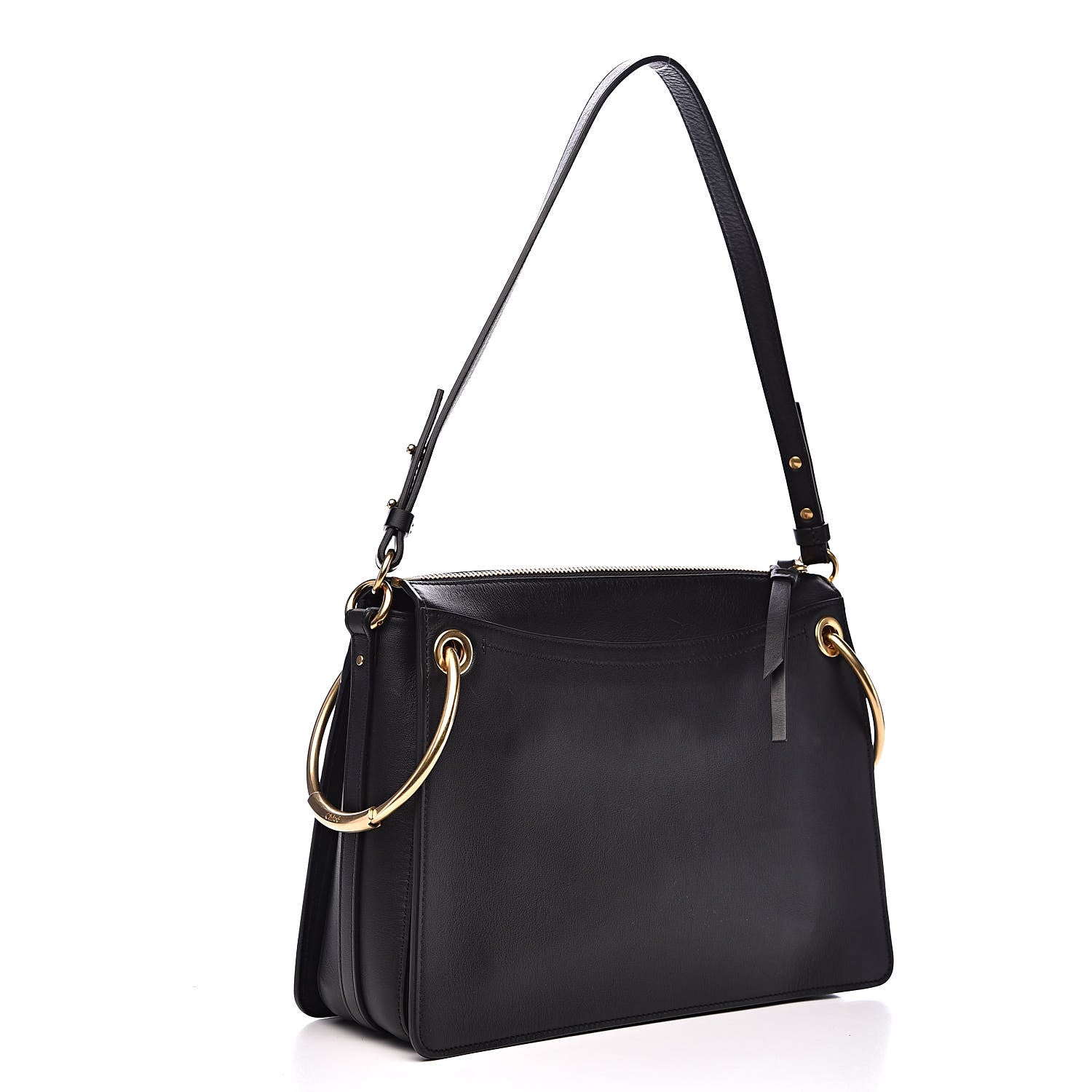 Chloe Calfskin Suede Medium Roy Bag Black 3 of 11