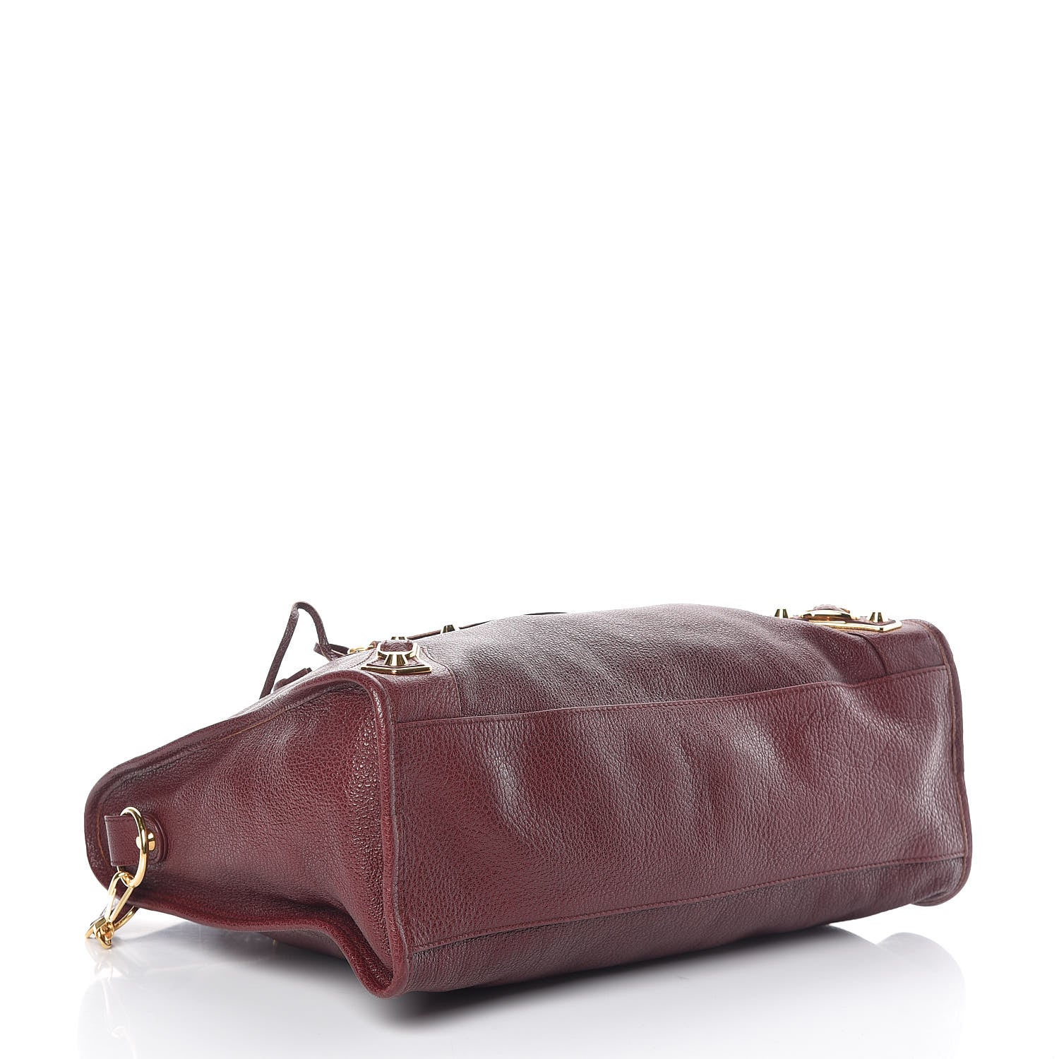 Balenciaga Chevre Gold Metallic Edge Hardware City Bordeaux 4 of 9