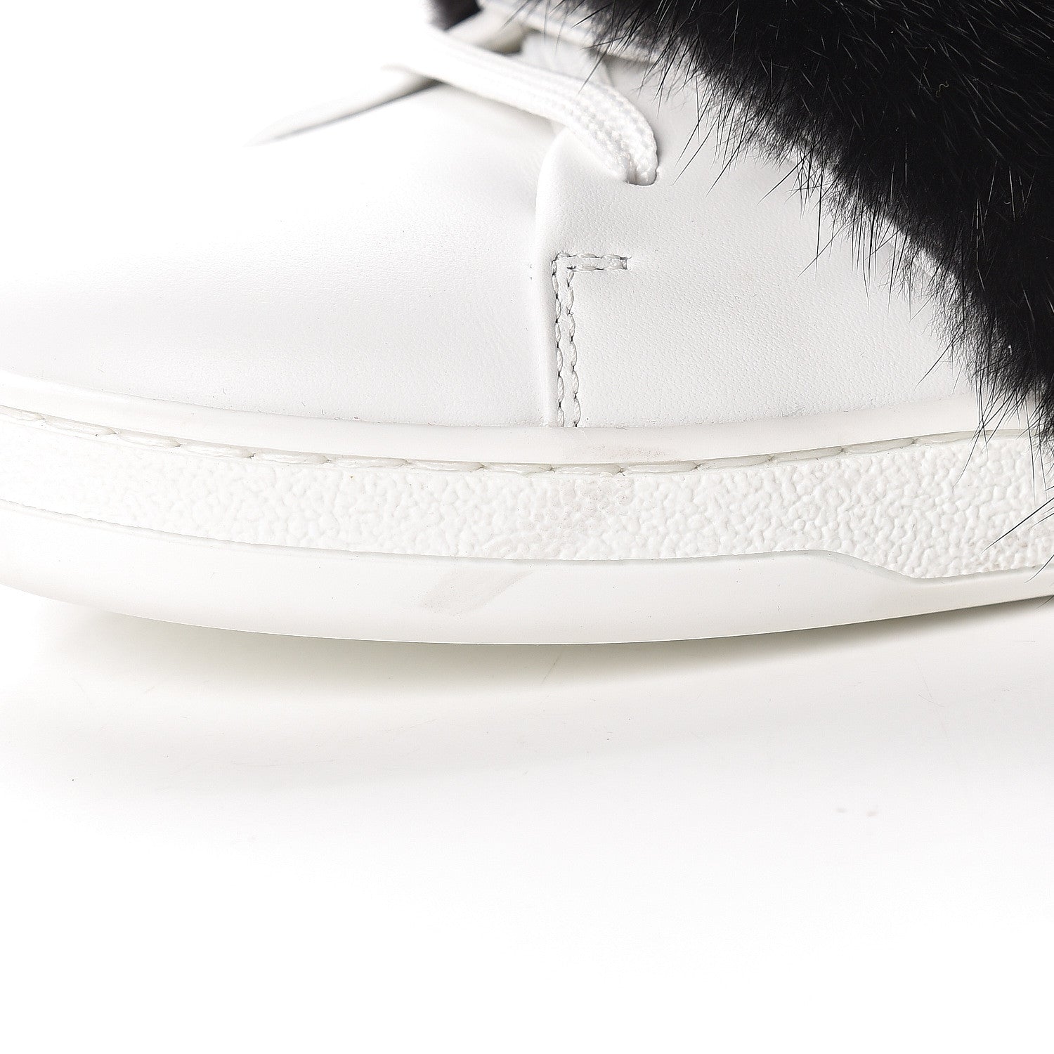 Louis Vuitton Calfskin Mink Fur Frontrow Sneakers 39 White 13 of 14
