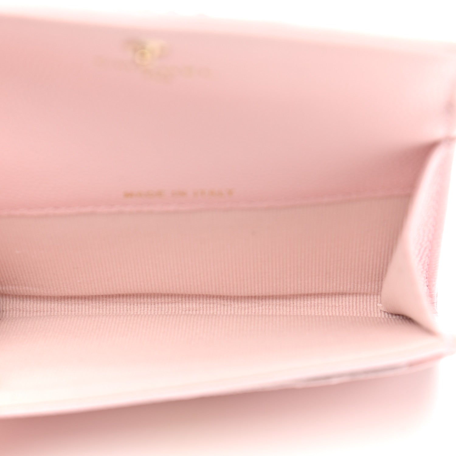 Chanel Caviar Quilted Crystal CC Flap Card Holder Pink 5 of 10