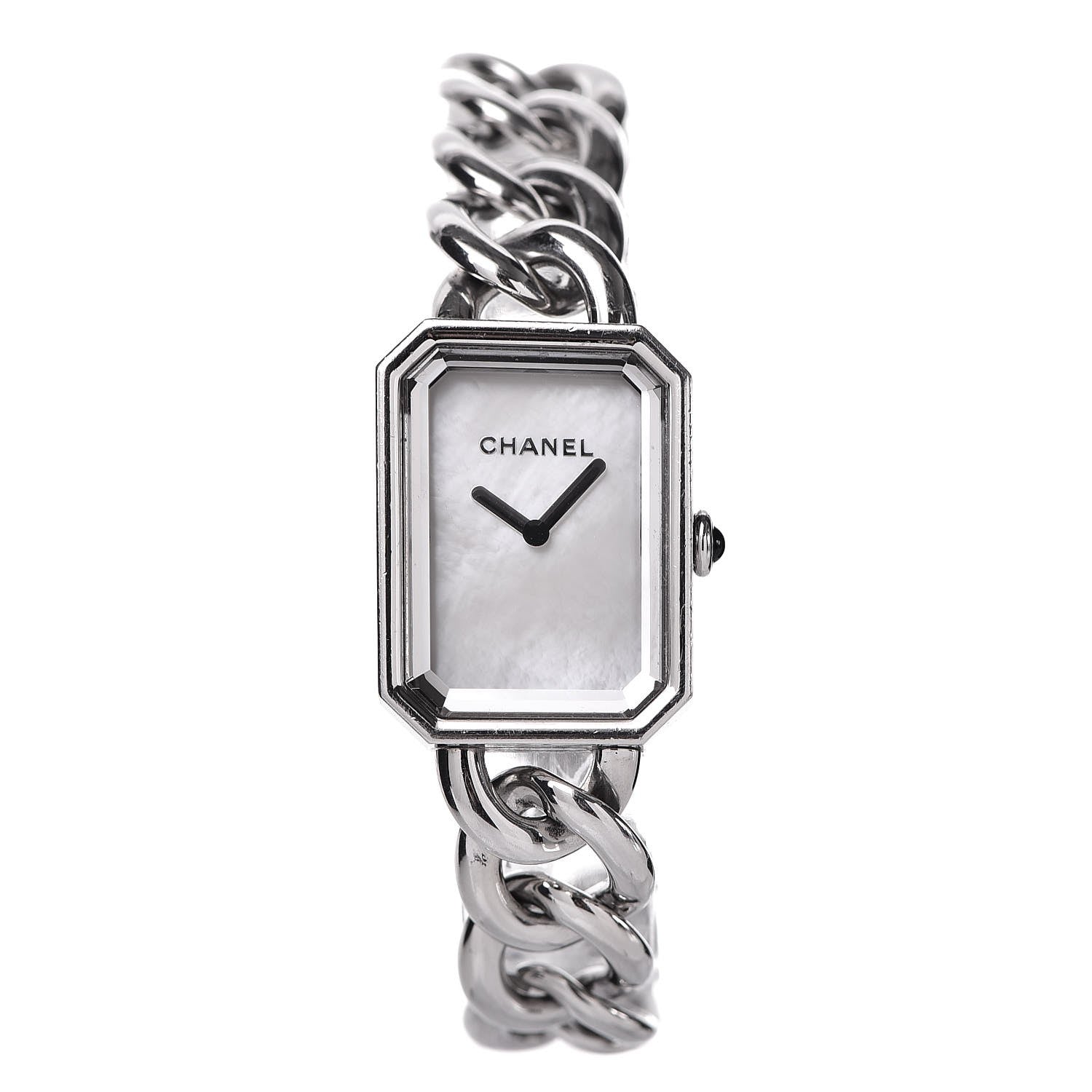 Chanel Stainless Steel Mother of Pearl 20mm Chain Premiere Quartz Watch M 1 of 7