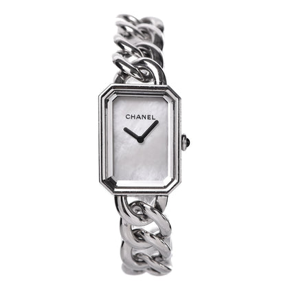Chanel Stainless Steel Mother of Pearl 20mm Chain Premiere Quartz Watch M 1 of 7