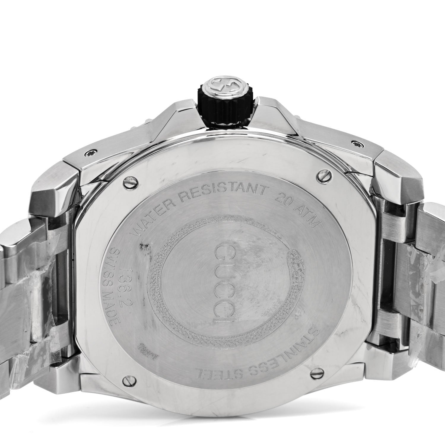 Gucci Stainless Steel 45mm Dive Snake Quartz Watch Black 4 of 4