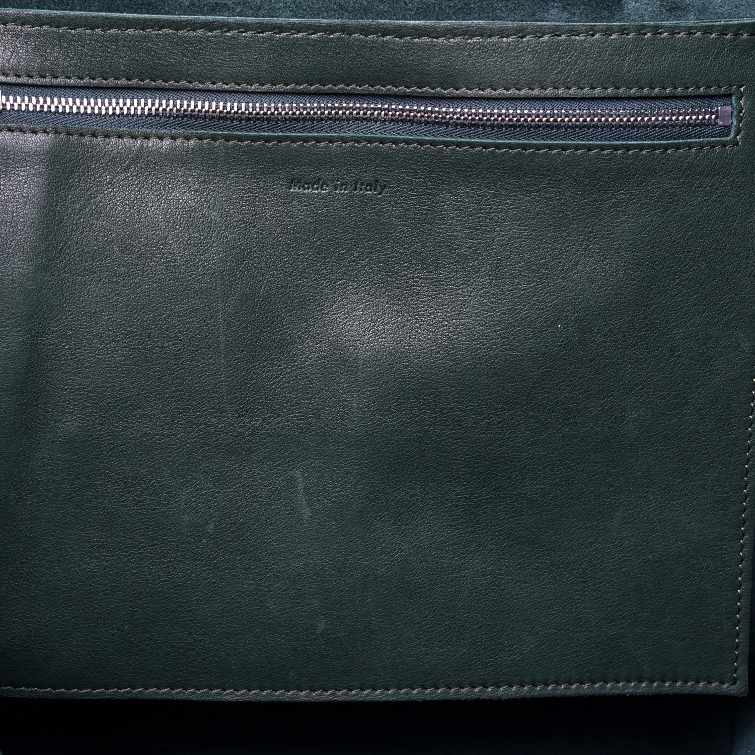 Celine Smooth Calfskin Medium Big Bag Dark Green 11 of 11