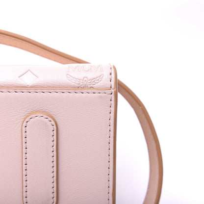 MCM Calfskin Ottomar Monogram Essential Small Backpack Pink Blush 24 of 30