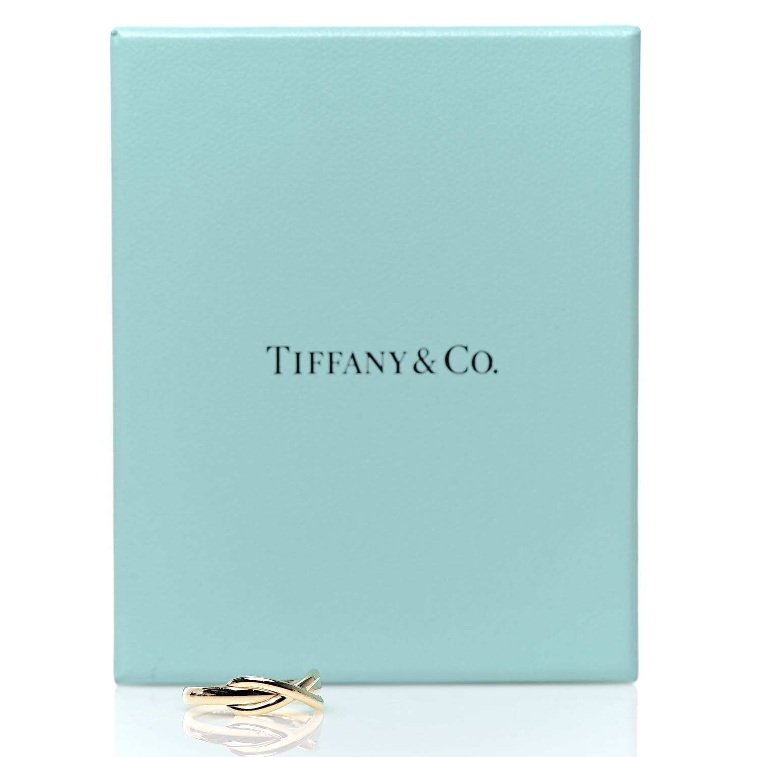 Tiffany 18K Yellow Gold Infinity Ring 48 4.5 5 of 5