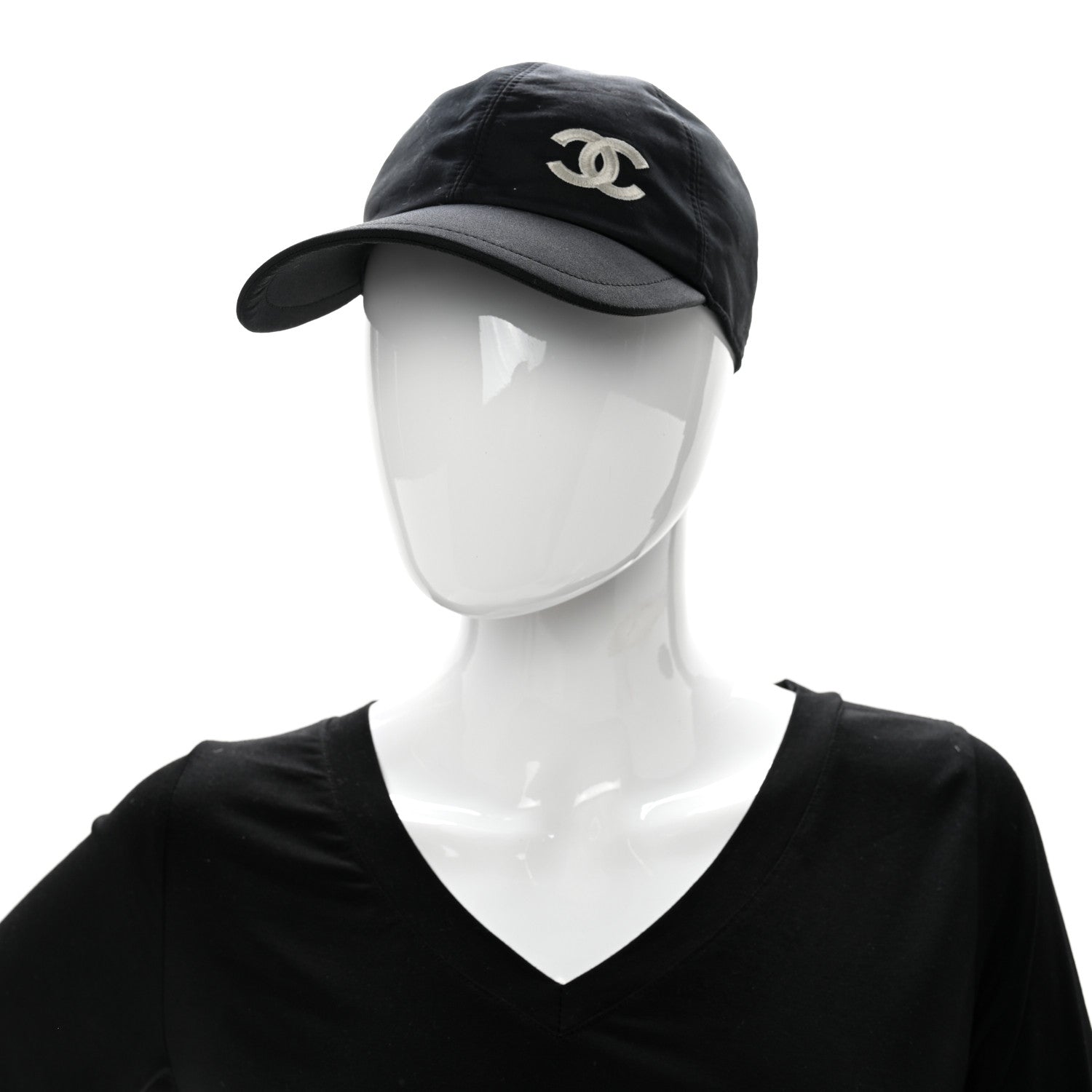 Chanel Cotton CC Cap Hat Black 2 of 8