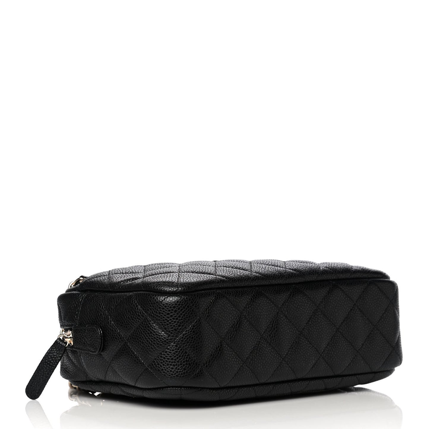 Caviar Quilted Camera Case Black