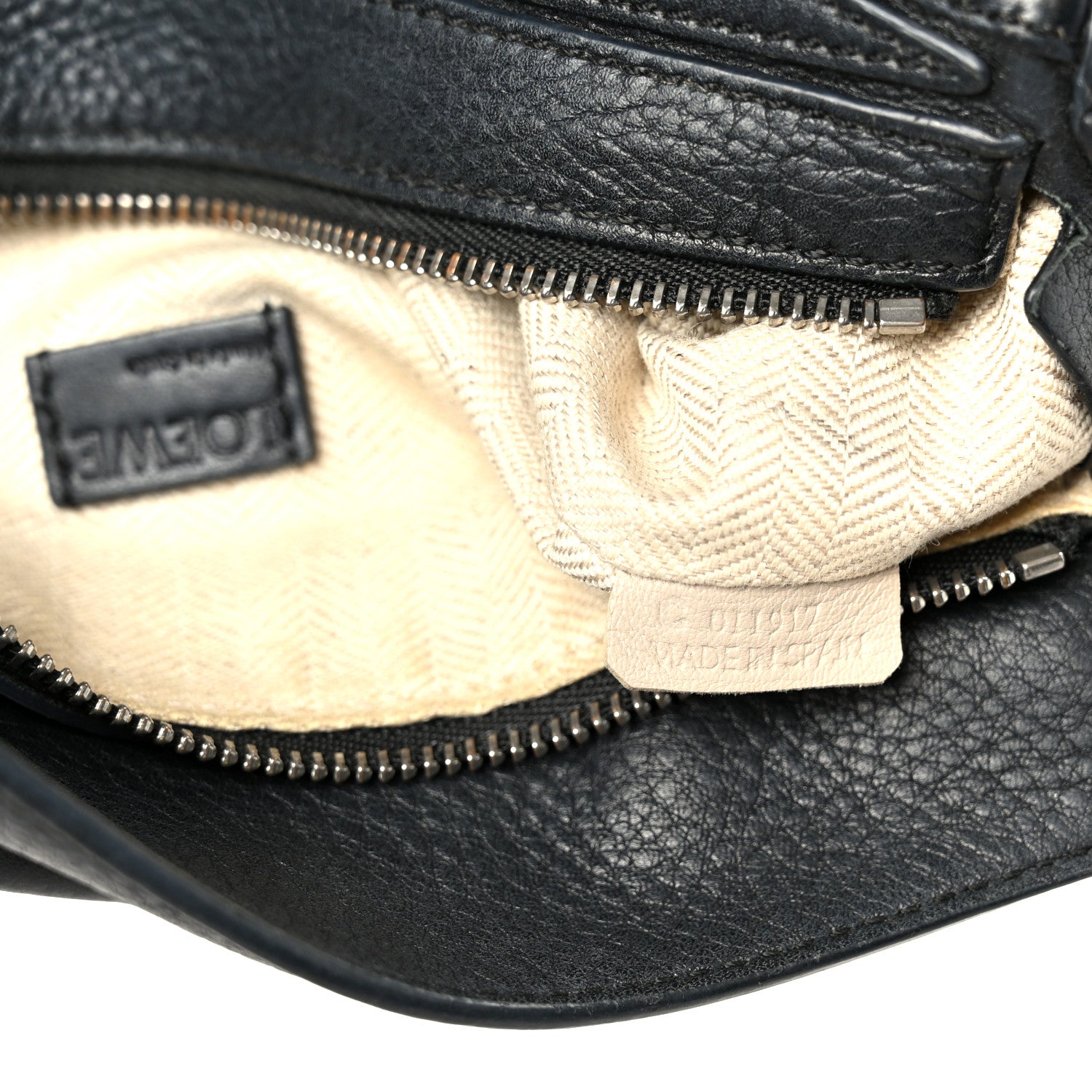 Loewe Calfskin Mini Puzzle Bag Black 8 of 12