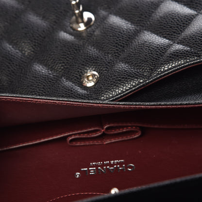 Chanel Caviar Quilted Jumbo Double Flap Black 12 of 13