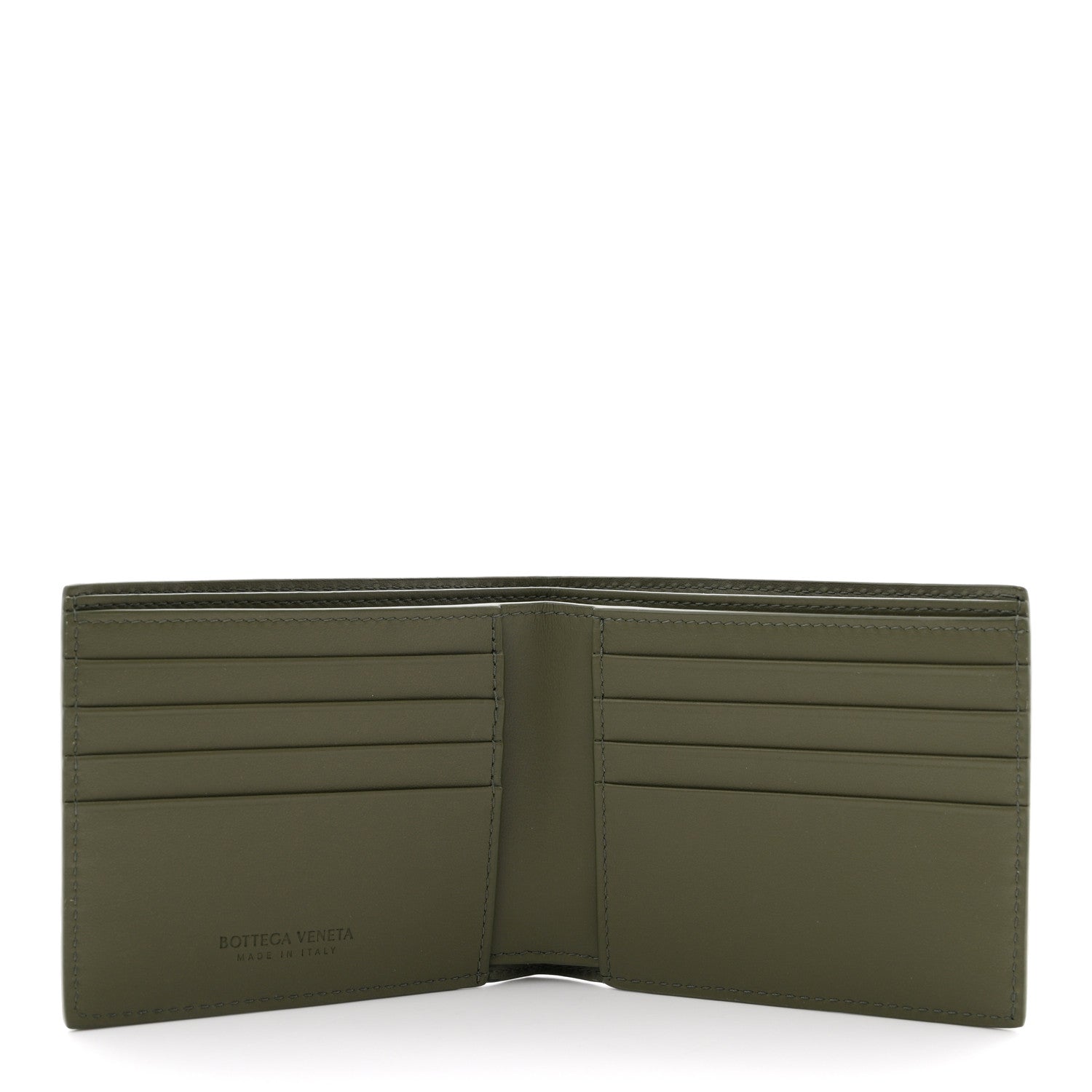 Bottega Veneta Nappa Maxi Intrecciato Bi-Fold Wallet Crocodile