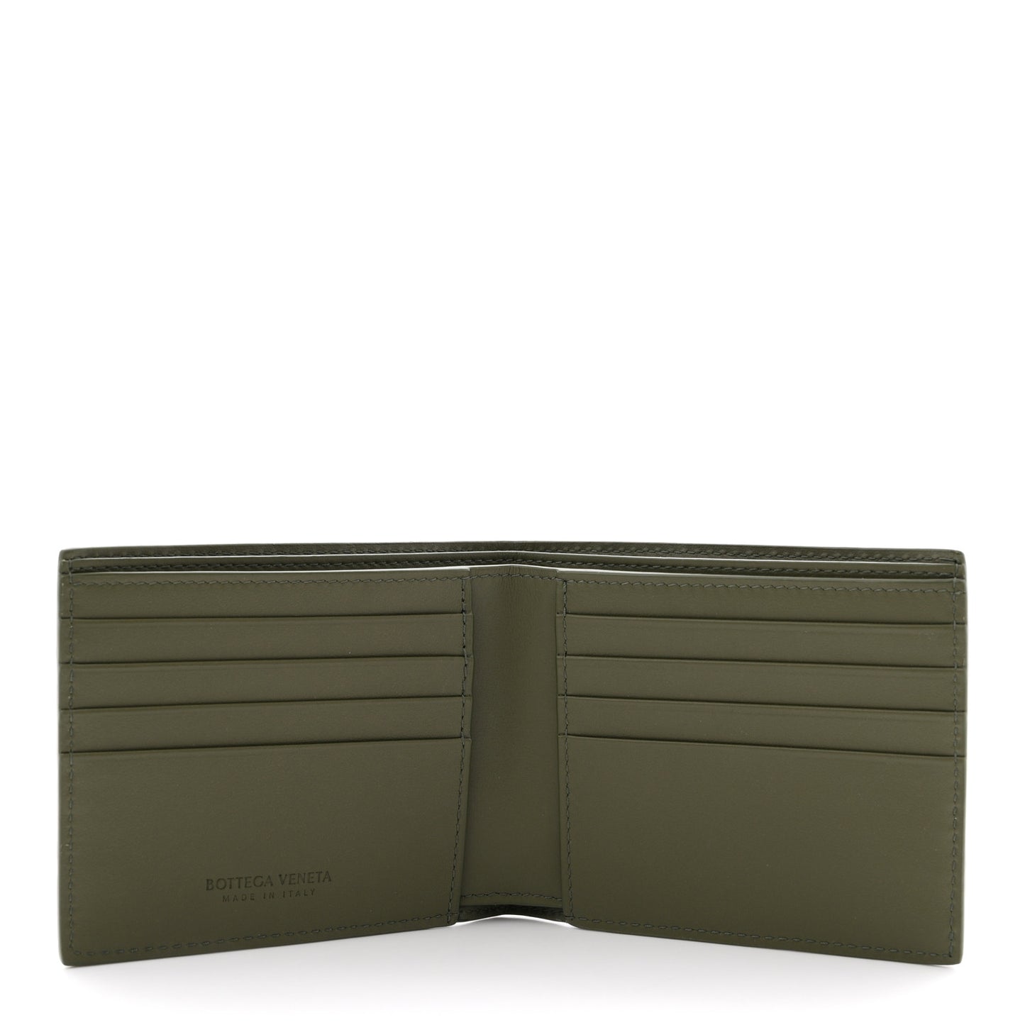 Nappa Maxi Intrecciato Bi-Fold Wallet Crocodile
