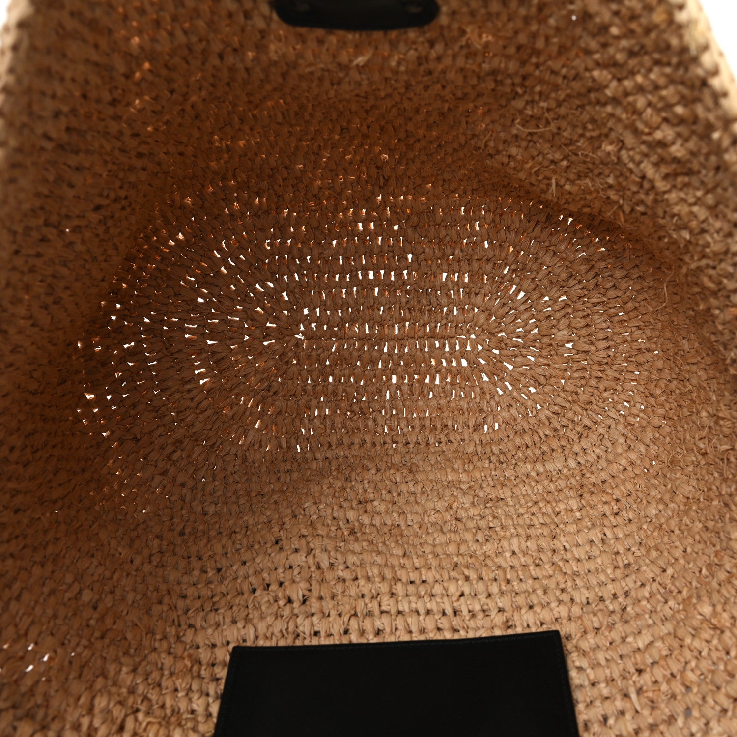 Balenciaga Raffia Woven Large Panier Tote Natural Black 6 of 10