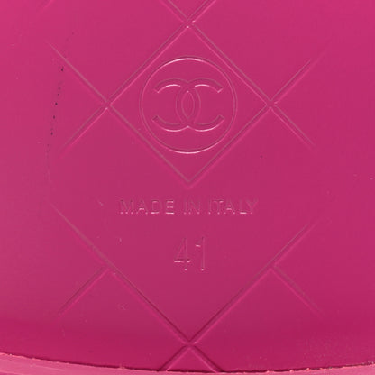 Chanel Lambskin Quilted CC Turnlock Loafers 41 Fuchsia 6 of 8