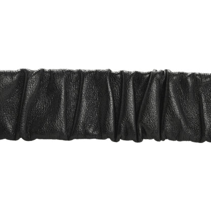 Chanel Calfskin Strass Ruched Rope CC Belt 95 38 Black 4 of 6