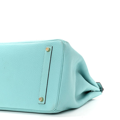 Hermes Togo Birkin 35 Bleu Atoll 10 of 12