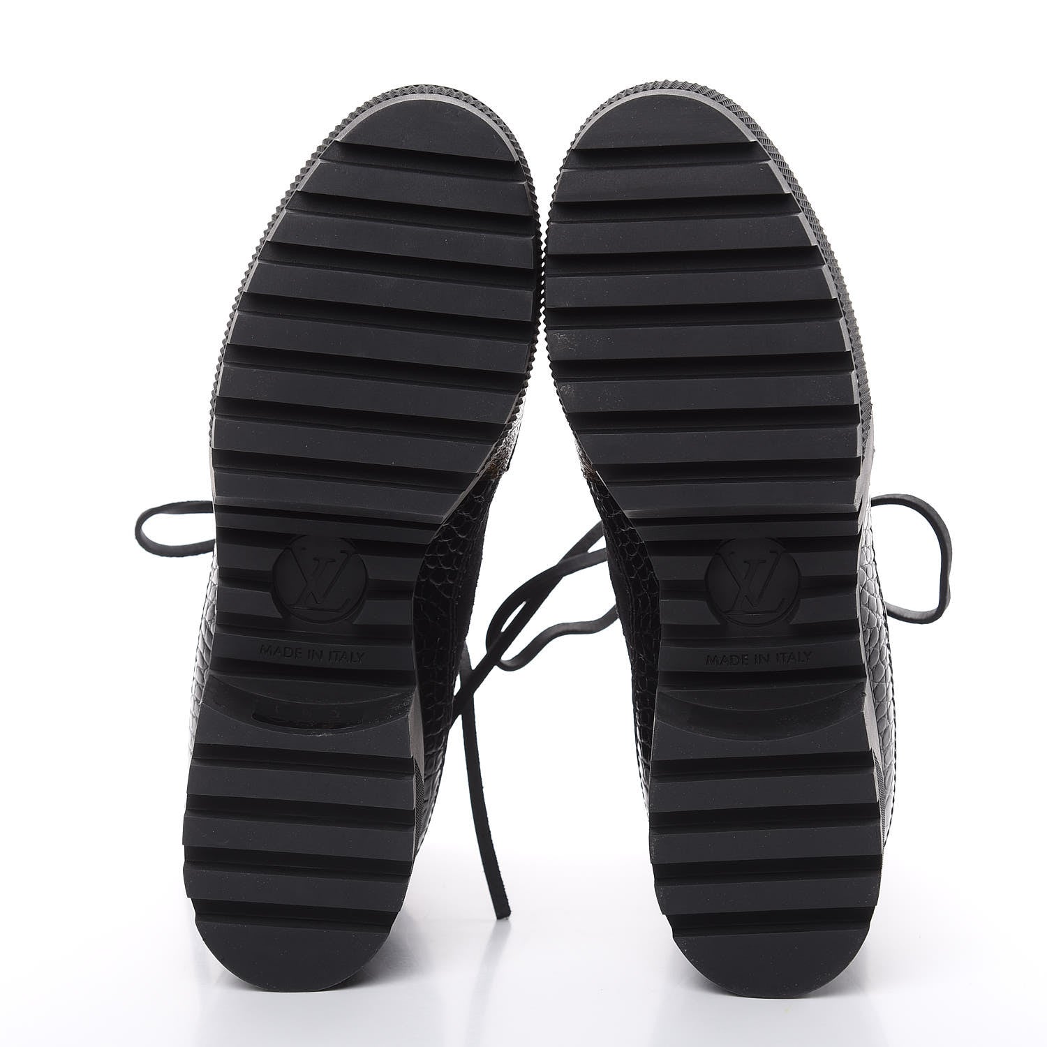 Louis Vuitton Suede Calfskin Monogram Laureate Platform Desert Boots 36 Black 5 of 8