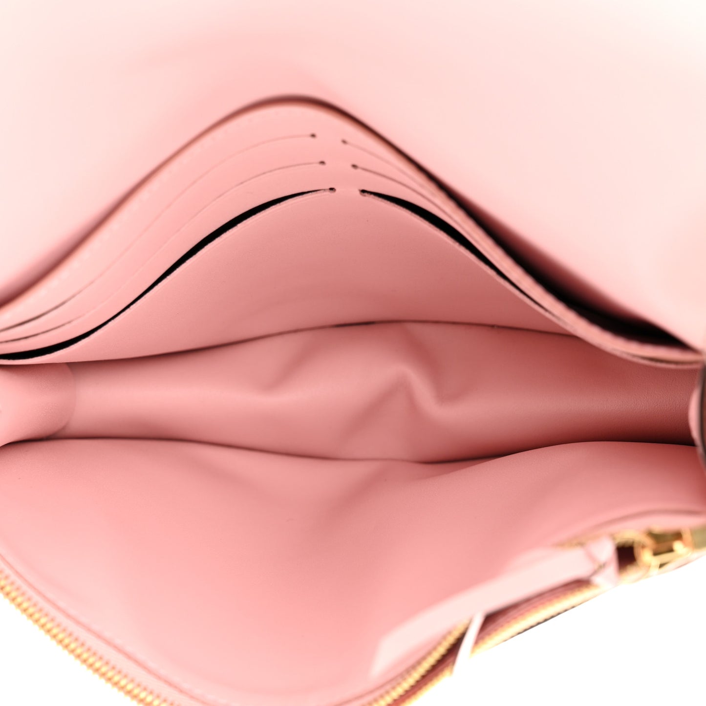 Monogram Flore Chain Wallet Rose Ballerine