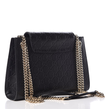 Gucci Guccissima Small Emily Shoulder Bag Black 3 of 11