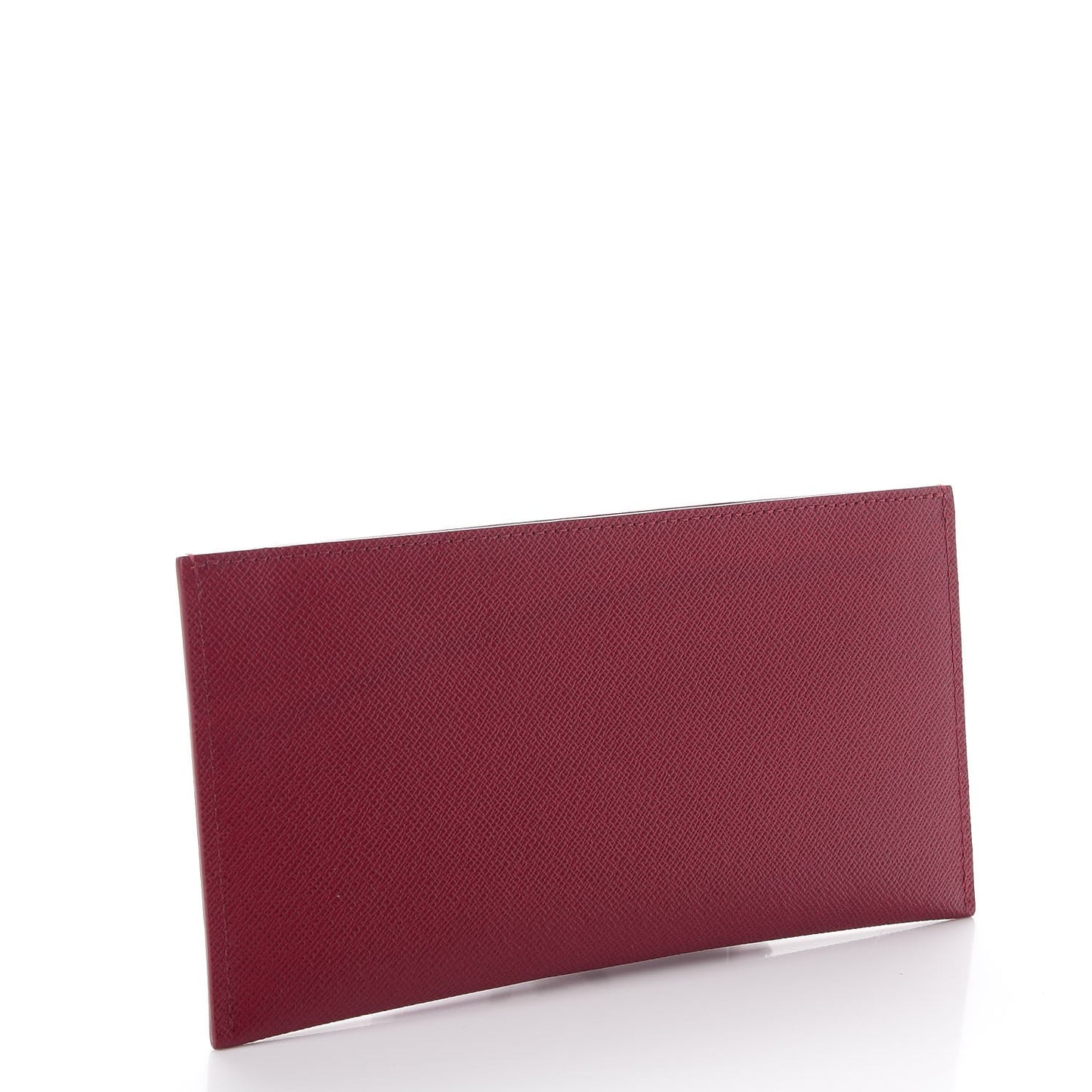 Calfskin Felicie Card Holder Insert Fuchsia