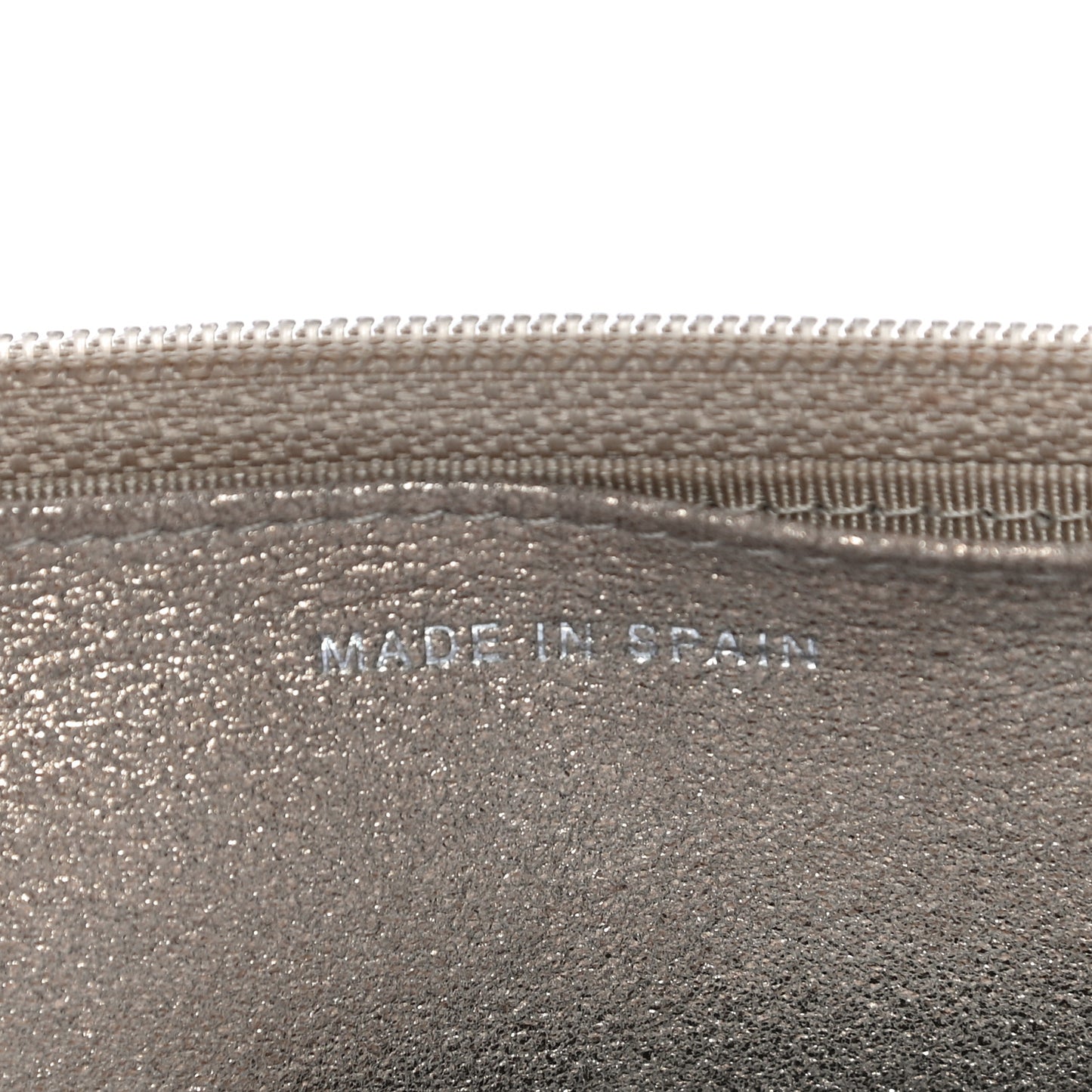 Iridescent Calfskin Quilted Wallet on Chain WOC Gold