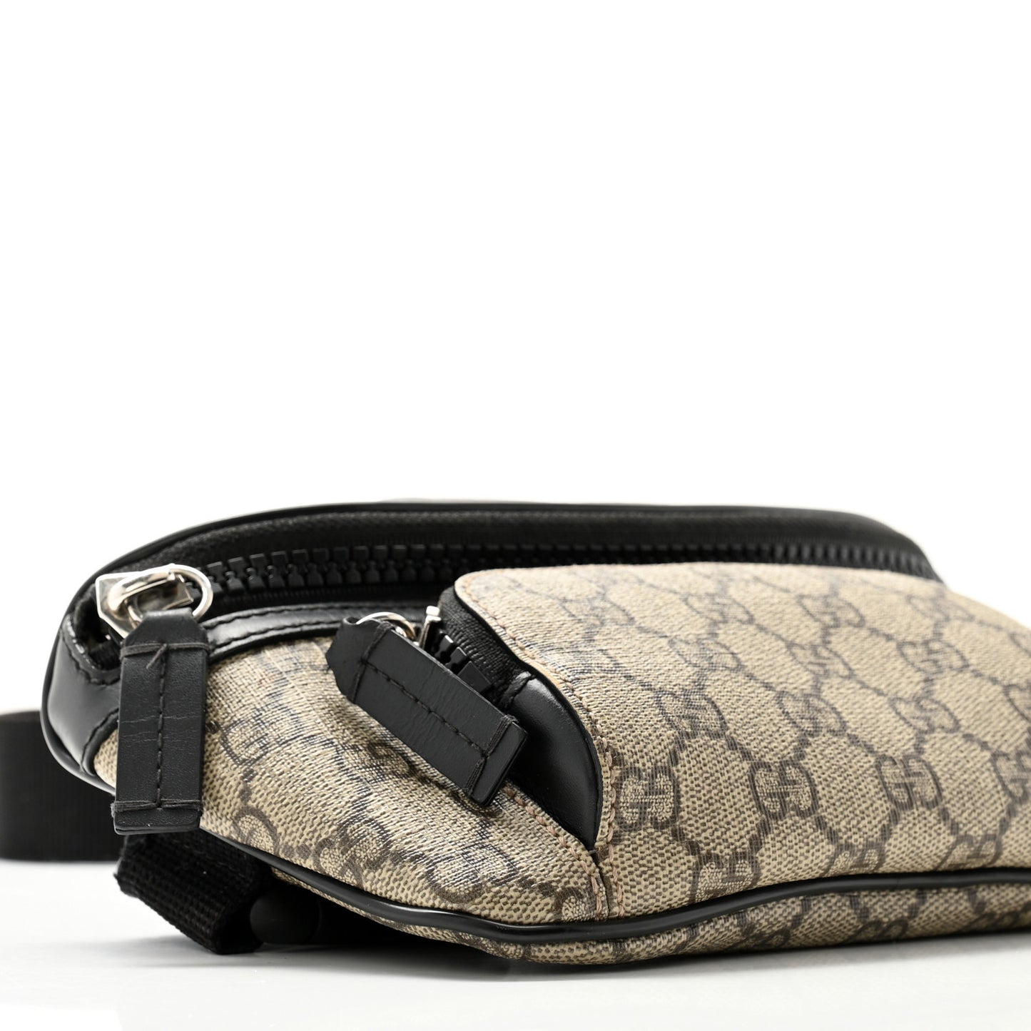 GG Supreme Monogram Belt Bag Black