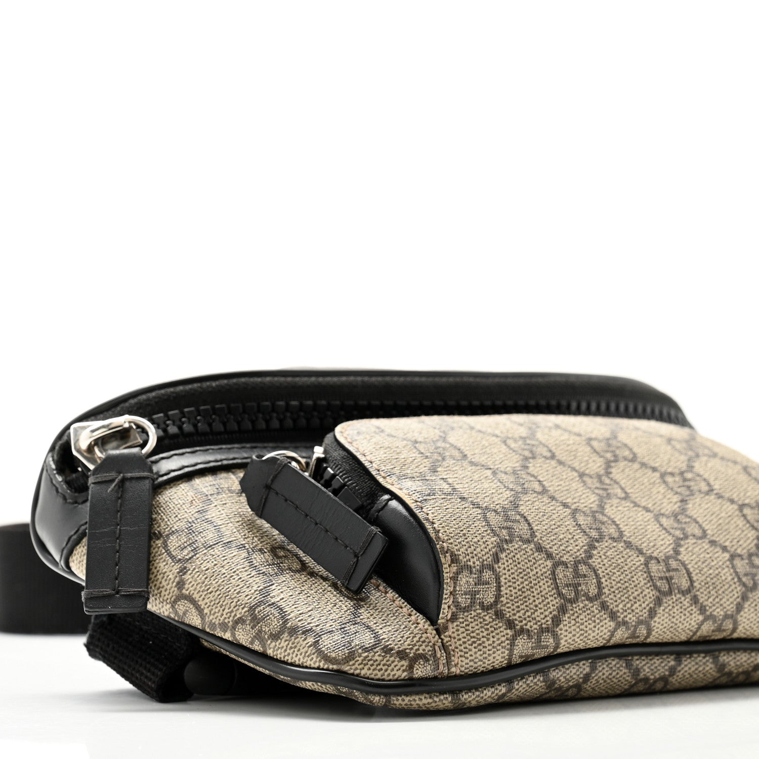 Gucci GG Supreme Monogram Belt Bag Black 9 of 12