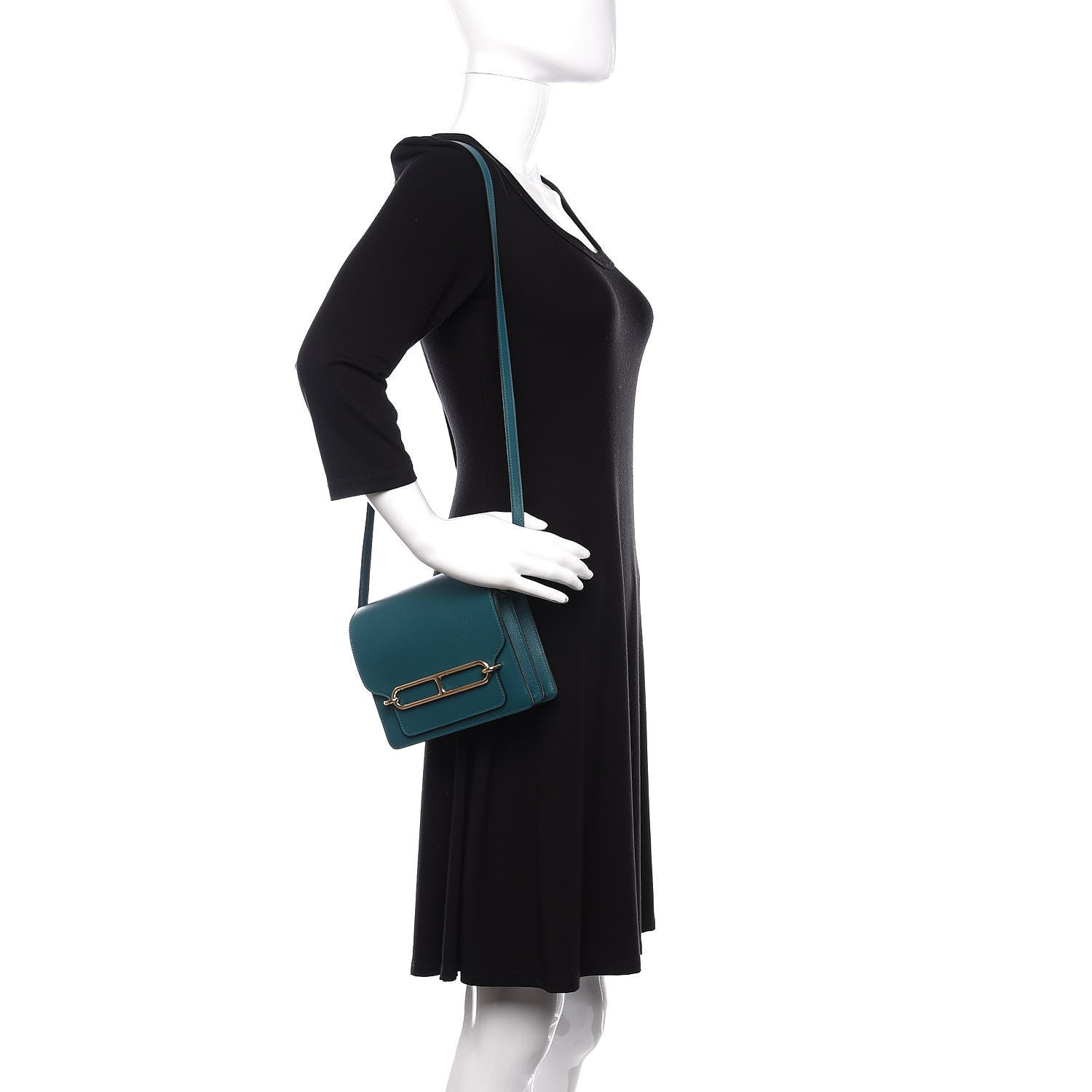 Hermes Evercolor Mini Sac Roulis Vert Bosphore 2 of 11
