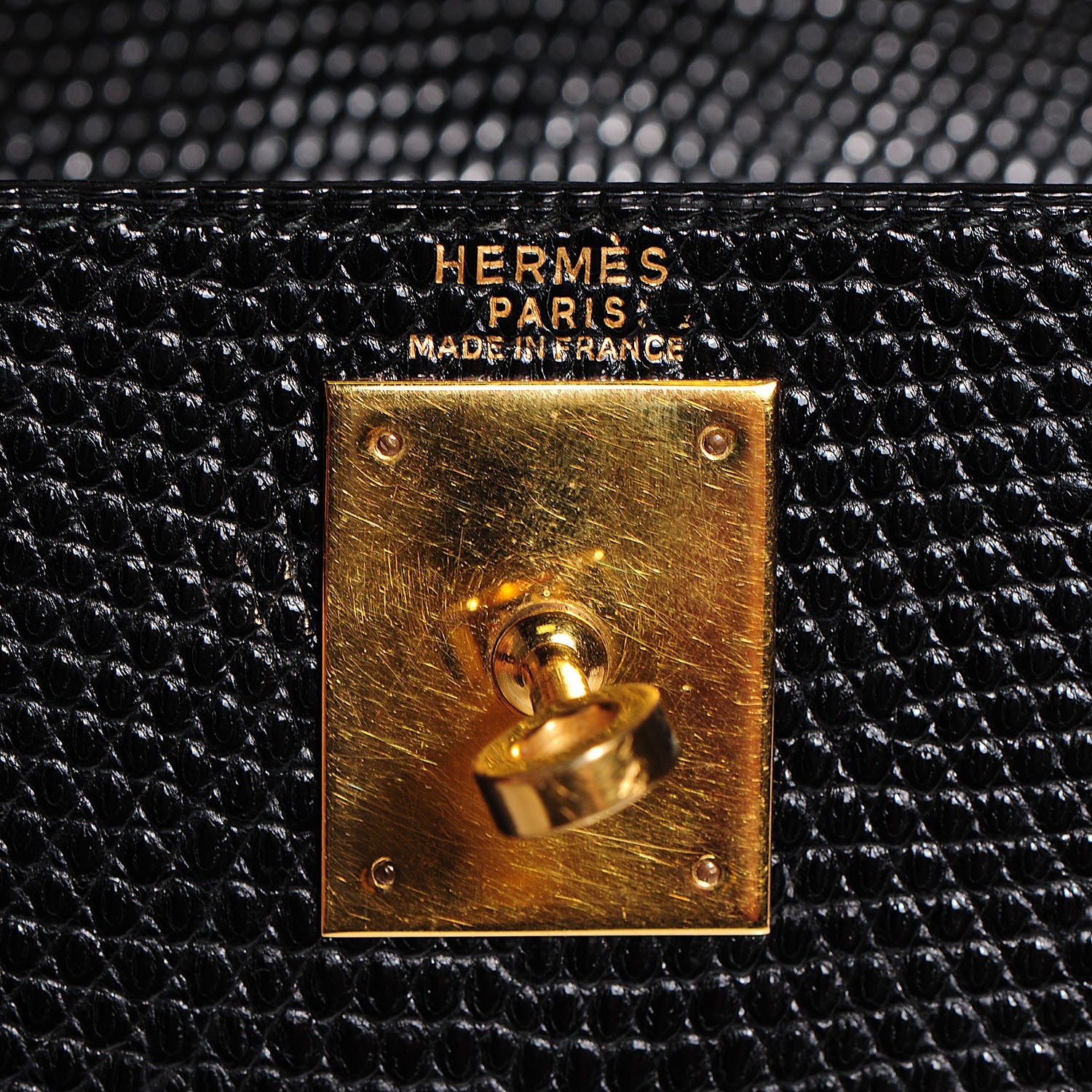 Hermes Lizard Kelly Sellier 28 Black 9 of 26