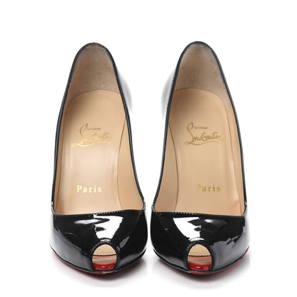 Christian Louboutin Patent Tibur 100 Pumps 36 Black 2 of 8