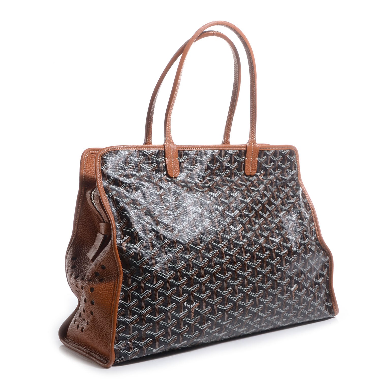 Goyard Goyardine Sac Hardy Pet Carrier PM Black Gold 4 of 13