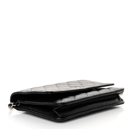 Chanel Caviar Quilted Wallet on Chain WOC Black 4 of 12