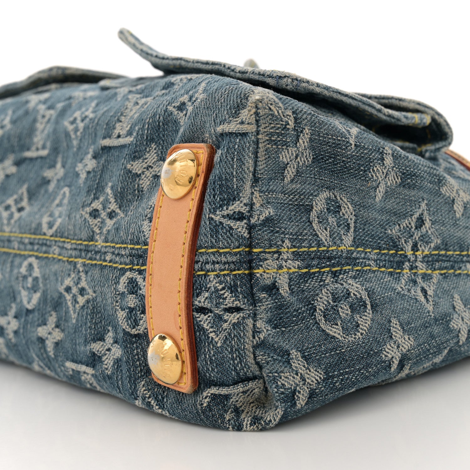 Louis Vuitton Monogram Denim Baggy PM Blue 9 of 10